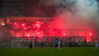 08082024 Spartak Trnava vs Wisla Krakow PYRO amp choreo Wisly Krakow [upl. by Caniff]