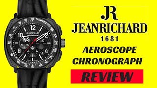 4K JEANRICHARD AEROSCOPE CHRONOGRAPH WATCH REVIEW MODEL 6065021M652FK6A [upl. by Perlman421]