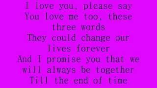 Celine Dion  I love you lyrics [upl. by Emirak379]