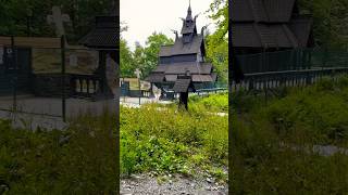 Fantoft Stave Church Norway 🇳🇴 shorts [upl. by Tavis]