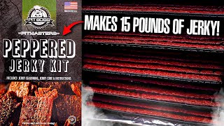 Loaded Pit Boss Vertical Smoker  BEST Jerky Snacks [upl. by Ailgna]