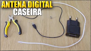 ANTENA DIGITAL CASEIRA PEGA TODOS CANAIS DISPONÍVEIS [upl. by Aneral]