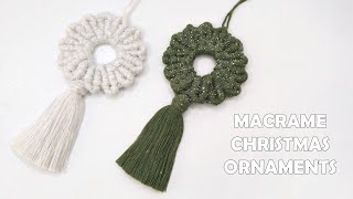 Macrame Christmas Ornaments [upl. by Coonan757]