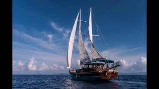 Sail Mediterranean Charter wooden sailing boat Ionian and Aegean Greece Italy Сorfu Zakynthos [upl. by Nibor]