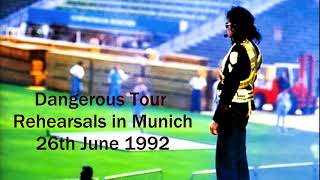 Michael Jackson  Dangerous Tour Rehearsals in Munich 26th June 1992 Full Amateur Recording LQ [upl. by Letnoj]