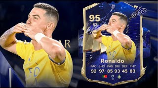 FC 24 CRISTIANO RONALDO 95 TOTY PLAYER REVIEW I FC 24 ULTIMATE TEAM [upl. by Jarrell]