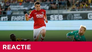 Reactie Idrissi  BK Häcken  AZ [upl. by Amaleta]