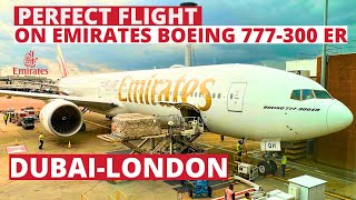 Emirates Boeing 777300 ER Dubai London LHR Emirates economy class  Perfect flight Trip Report [upl. by Nitz256]