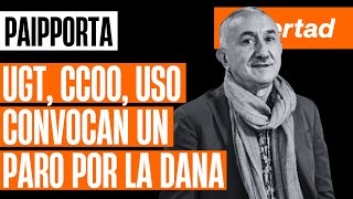 UGT CCOO USO y otras asociaciones convocan un paro de 10 minutos  por las víctimas de la DANA [upl. by Notsuh]