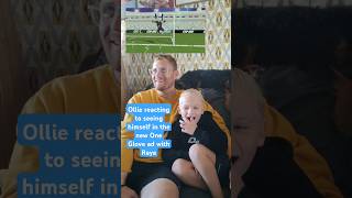 Ollie reacting to seeing himself in an advert fatherandson oneglove yesollie [upl. by Burnley]