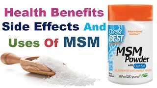 Msm Supplement  Health Benefits Side Effects And Uses Of Msm Supplement​ [upl. by Sauder]