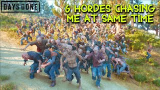 Running With 6 Hordes Across Highway 97  DAYS GONE PC [upl. by Anivlac38]