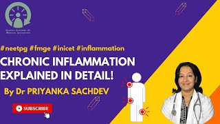 Chronic inflammation  Explained in detail by Dr Priyanka Sachdev  neetpg fmge inicet medical [upl. by Verne]