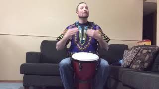 Djembe rhythms for Grasslands Chant and He Lives In You [upl. by Nilorac397]