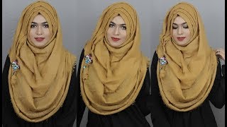 Without inner cap layer hijab style for round face MUNA [upl. by Auqenwahs]