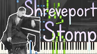 Jelly Roll Morton  Shreveport Stomp 1924 Classic Jazz  Ragtime Piano Synthesia Version 2 [upl. by Tnert71]