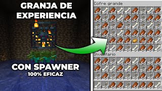 Cómo Hacer una Granja de EXPERIENCIA con SPAWNER ZombiesEsqueletos MINECRAFT 121120 [upl. by Balsam271]