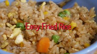 Easy Fried Rice no WOK method [upl. by Aineval493]