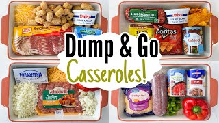 DUMP amp GO CASSEROLES  5 Quick amp EASY Casserole Dinner Recipes  Tasty Cheap Meals  Julia Pacheco [upl. by Xenophon]