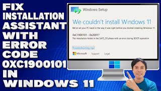 How To Fix Installation Assistant With Error Code 0xc1900101 in Windows 11 Solution [upl. by Garbers833]