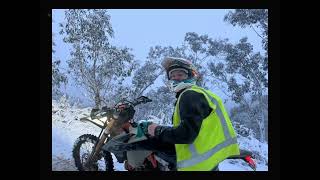 Mount Terrible Dirtbike Winter Snow Fun [upl. by Nicola]