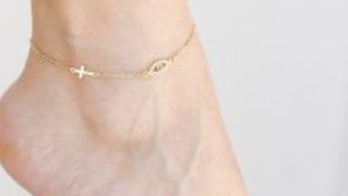 Foot 🦶 anklet bracelet are so wonderful 💯2024 collection for cuties [upl. by Einnol19]