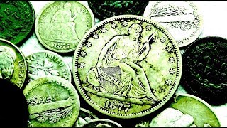 Actual American Treasure FOUND Metal Detecting an Old House Seated Silver Coins Galore Epic Hunt [upl. by Hakilam]