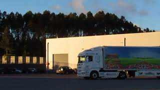 Scania R500 Lady Laura  Transwhite Pipe Sound  Portugal [upl. by Adnahsed]