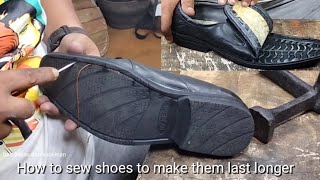 How to sew shoes to make them last [upl. by Lua]