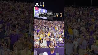 LSU fans heading for the exits down four scores to Bama Alabama LSU SEC Bama CollegeFootball [upl. by Vierno]