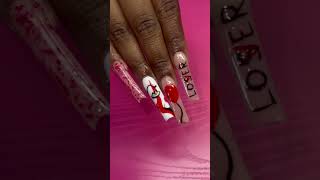 IT NAILS🎈🤡 nails nailtech halloweennails itnails nailart handpaintednailart [upl. by Farleigh]