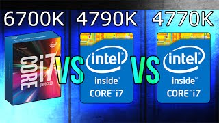 Intel i76700K vs i74790K vs i74770K [upl. by Atilrac]