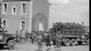 WW2 German Prisoners Cherbourg France June 2930 1944 [upl. by Saihttam578]