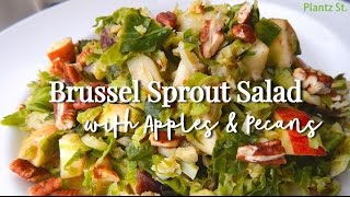 Brussel Sprout Salad with Apples amp Pecans [upl. by Haas]