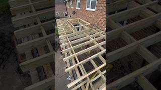 Flat roof construction roof building construction uk carpentry woodwork framing [upl. by Kerk478]