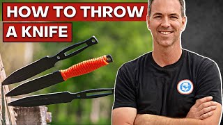 How to Throw a Knife No Spin Knife Throw [upl. by Nicram]