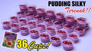 PANTAS VIRAL  SILKY PUDDING EKONOMIS 1 SACHET NUTRIJELL JADI 36 CUPS [upl. by Innob]