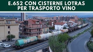 E652 con cisterne Lotras per trasporto vino a Monterotondo [upl. by Aihseyn]