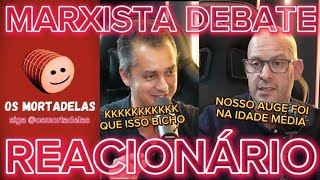 MARXISTA AMASSA REACIONÁRIO ANCAP EM DEBATE  OS MORTADELAS [upl. by Garrek]