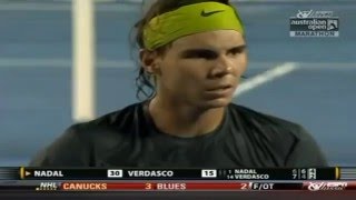 Nadal vs Verdasco  Australian Open 2009 Highlights [upl. by Fredericka529]