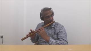 Kurisenu Virijallule  Thoongatha Vizhigal flute on Karaoke [upl. by Benjamen456]