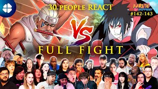 30 People React to KILLER BEE Vs SASUKE Team Taka Full Fight  Naruto Shippuden 142143 [upl. by Ottillia984]