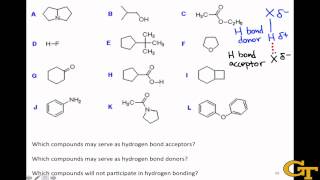 Identifying Hydrogen Bond Donors amp Acceptors [upl. by Neivad]