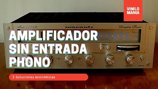 Receiver o Amplificador sin entrada para Tornamesa Sin Phono [upl. by Esserac588]