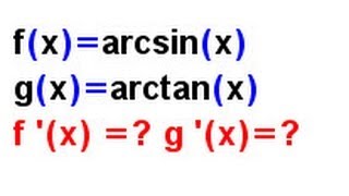 Ableitungsregeln  Video 13 Ableitung von arcsinx arctanx [upl. by Ula]