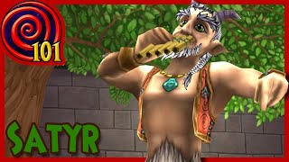 Wizard101 Satyr Spell Animation [upl. by Ruamaj589]