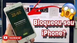 IPHONE INDISPONÍVEL  VEJA COMO DESBLOQUEAR SEU IPHONE  IPHONES 8 8 PLUS IPHONE X PRA CIMA [upl. by Dambro]