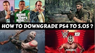 How To Downgrade PS4 From 555 to 505 GS2 [upl. by Simonette]