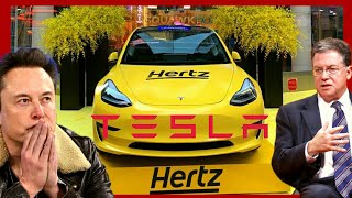 Hertz Did This To Tesla  20000 Model 3 Fleet Dumped  hertz is getting rid of its tesla  not good [upl. by Bernete]