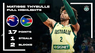 MATISSE THYBULLE BALLS OUT 17PTS vs SOUTH SUDAN FULL HIGHLIGHTS [upl. by Asilehs]